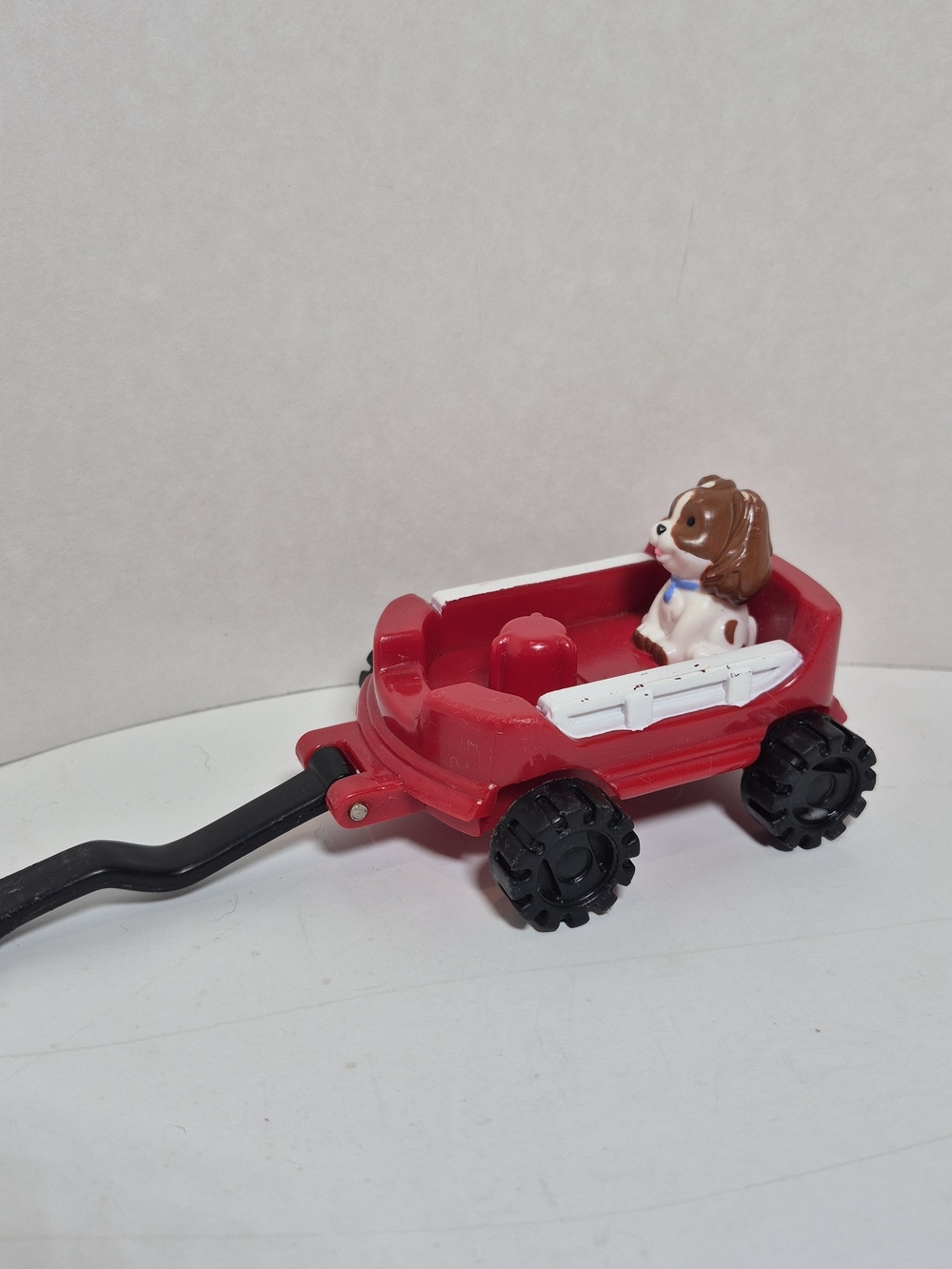Fisher Price Little People Red Wagon w/ Puppy Dog